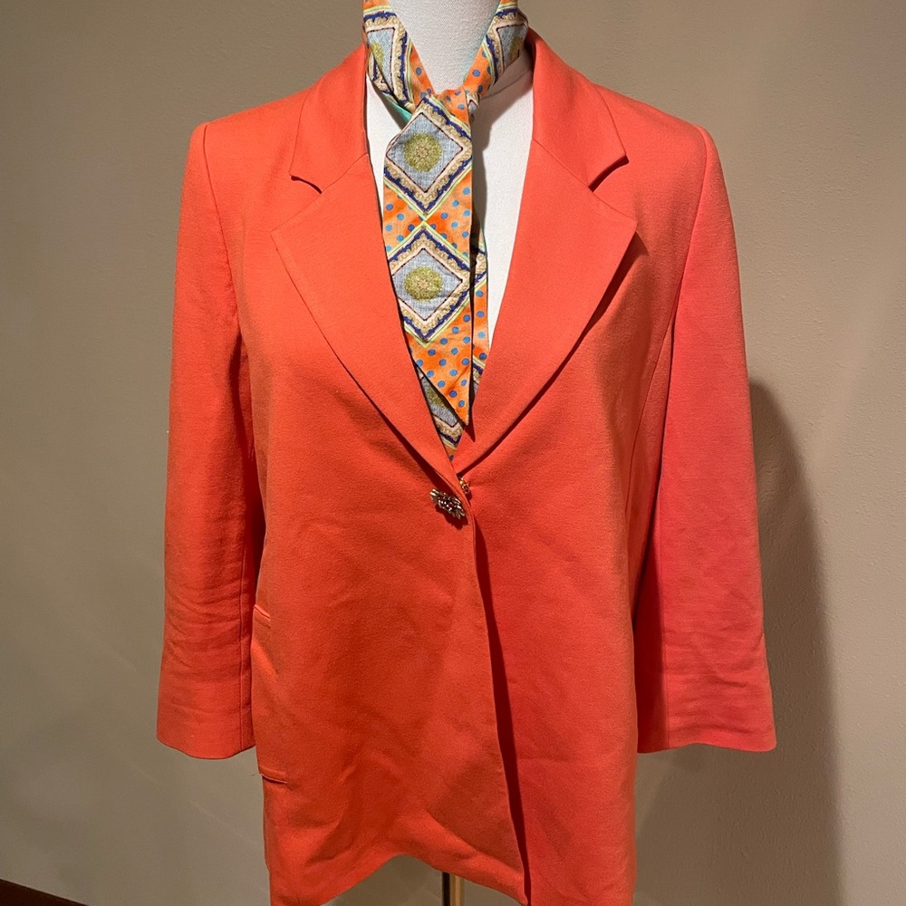Women's Orange Blazer